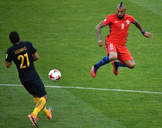 Football. 2017 FIFA Confederations Cup. Chile vs. Australia