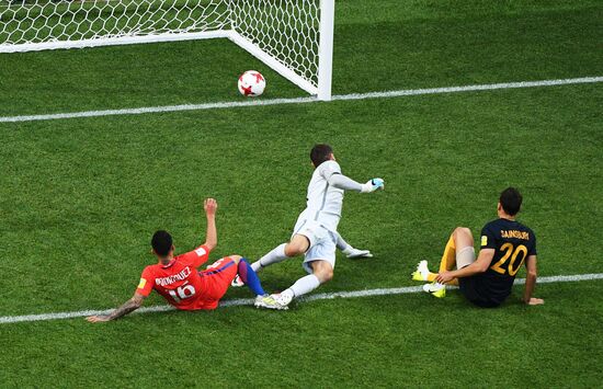 Football. 2017 FIFA Confederations Cup. Chile vs. Australia
