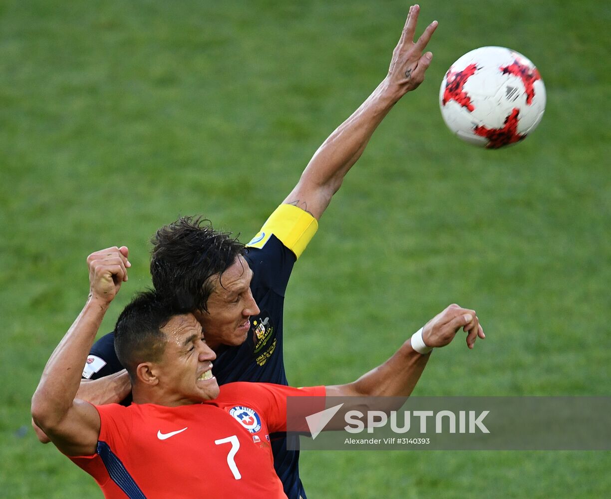 Football. 2017 FIFA Confederations Cup. Chile vs. Australia