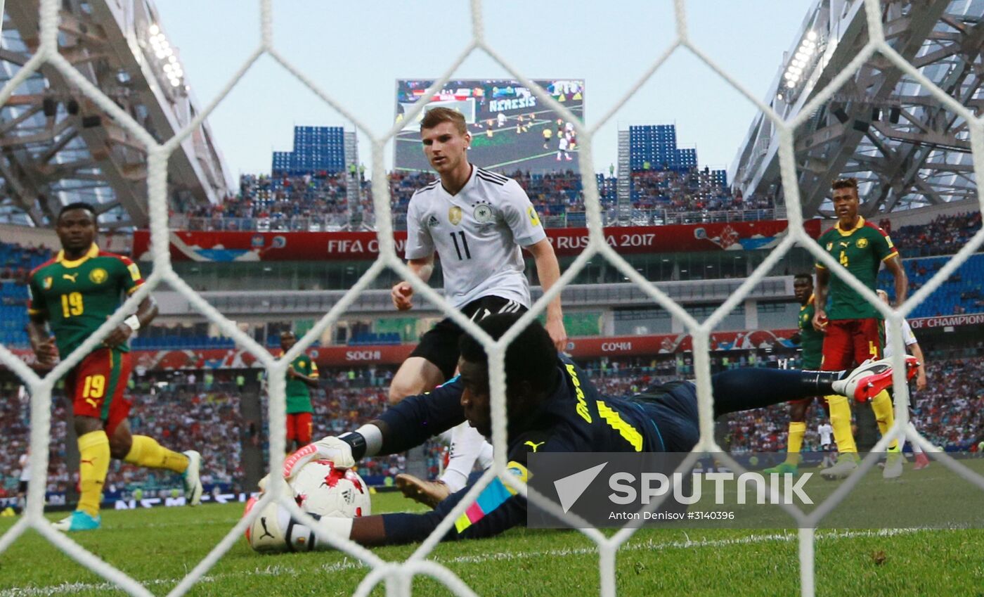 Football. 2017 FIFA Confederations Cup. Germany vs. Cameroon