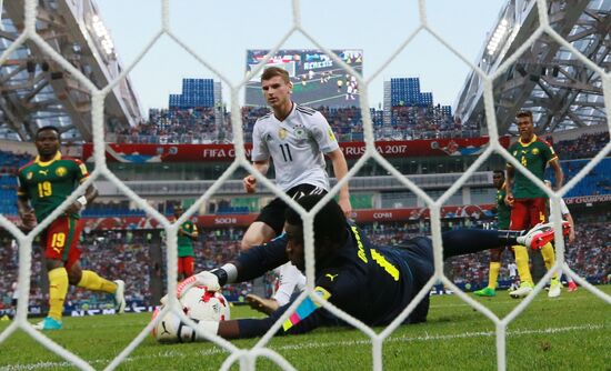 Football. 2017 FIFA Confederations Cup. Germany vs. Cameroon