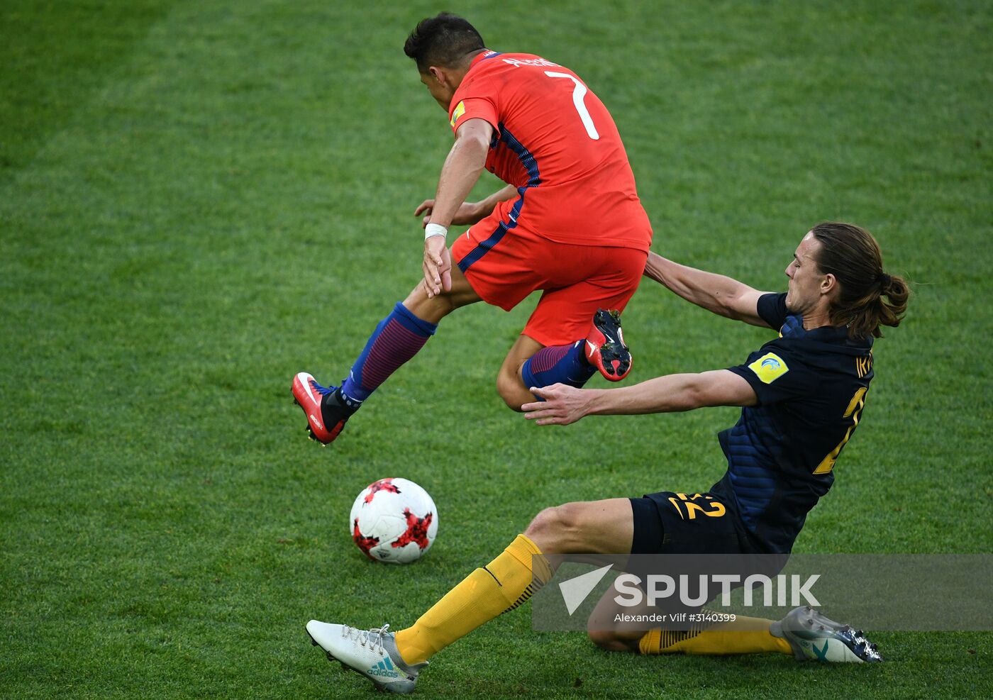 Football. 2017 FIFA Confederations Cup. Chile vs. Australia
