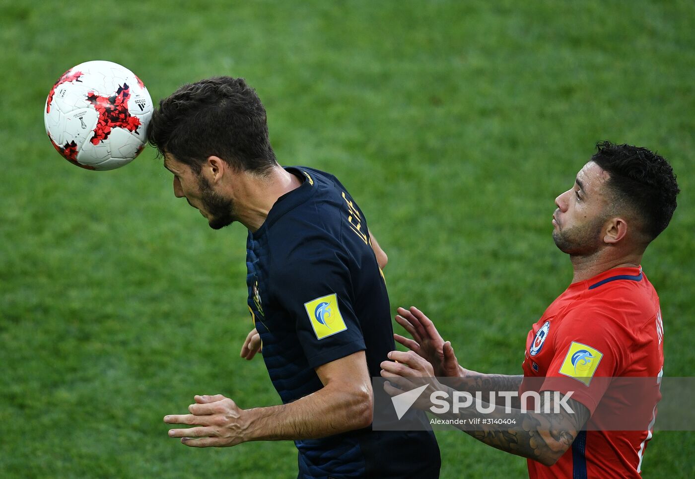 Football. 2017 FIFA Confederations Cup. Chile vs. Australia