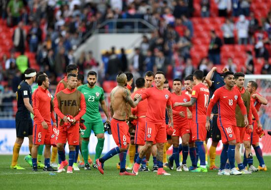 Football. 2017 FIFA Confederations Cup. Chile vs. Australia