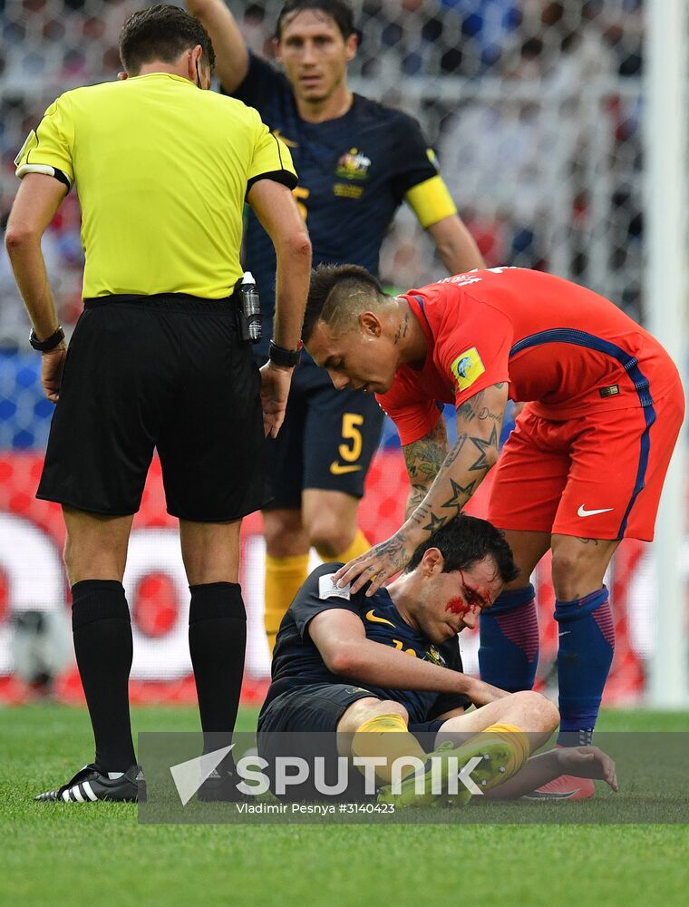 Football. 2017 FIFA Confederations Cup. Chile vs. Australia