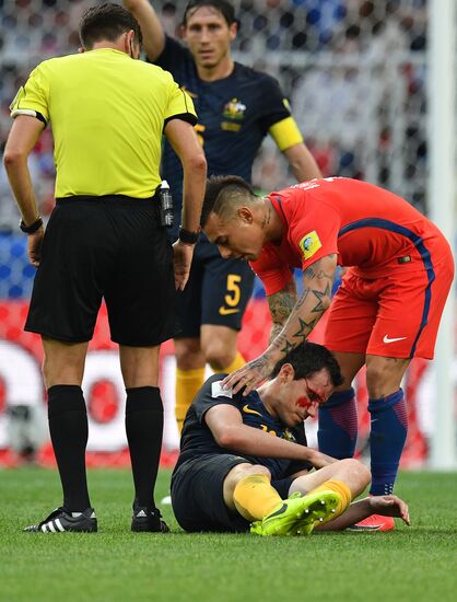 Football. 2017 FIFA Confederations Cup. Chile vs. Australia