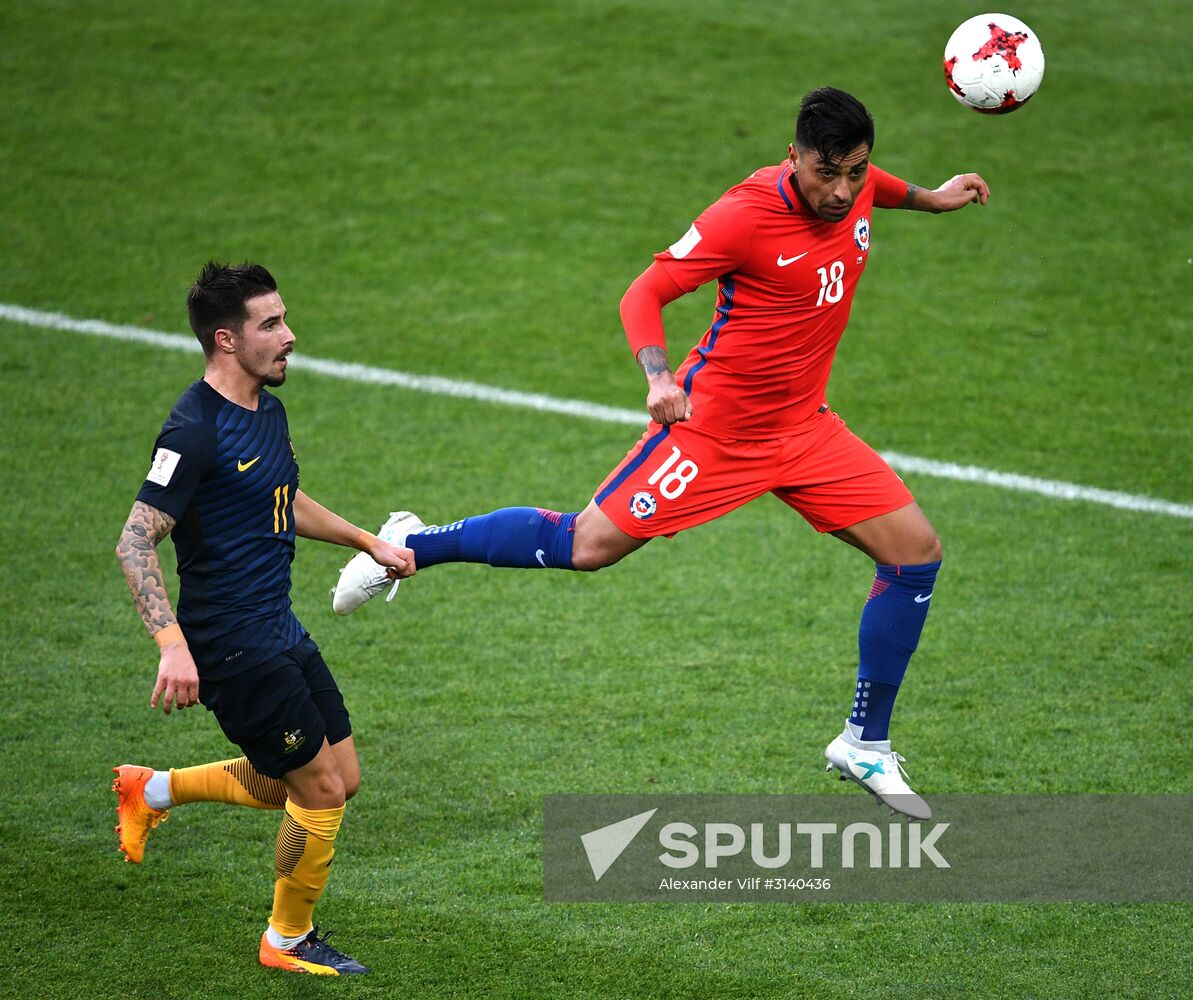 Football. 2017 FIFA Confederations Cup. Chile vs. Australia