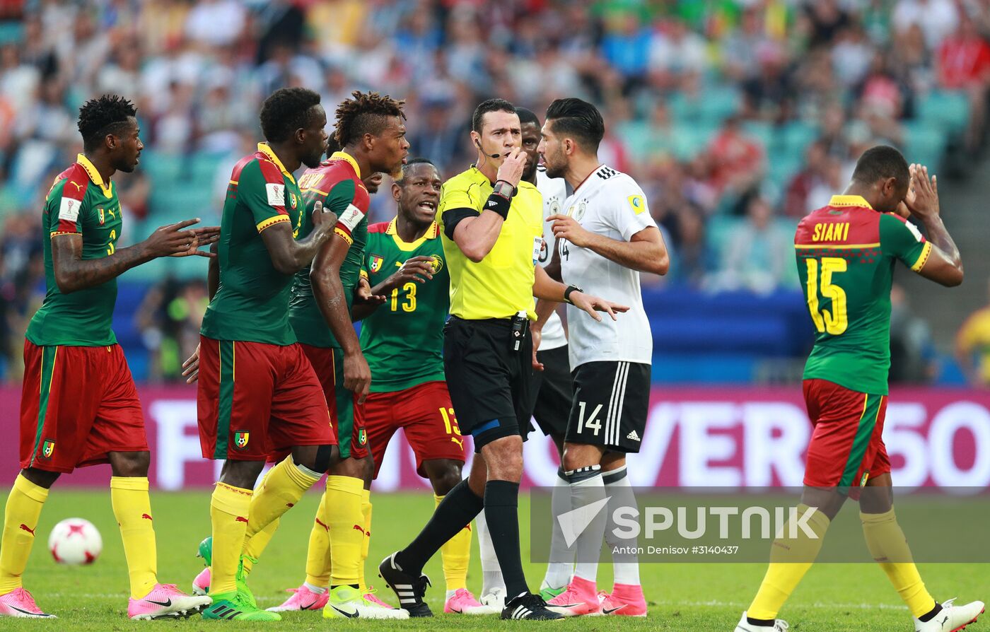 Football. 2017 FIFA Confederations Cup. Germany vs. Cameroon