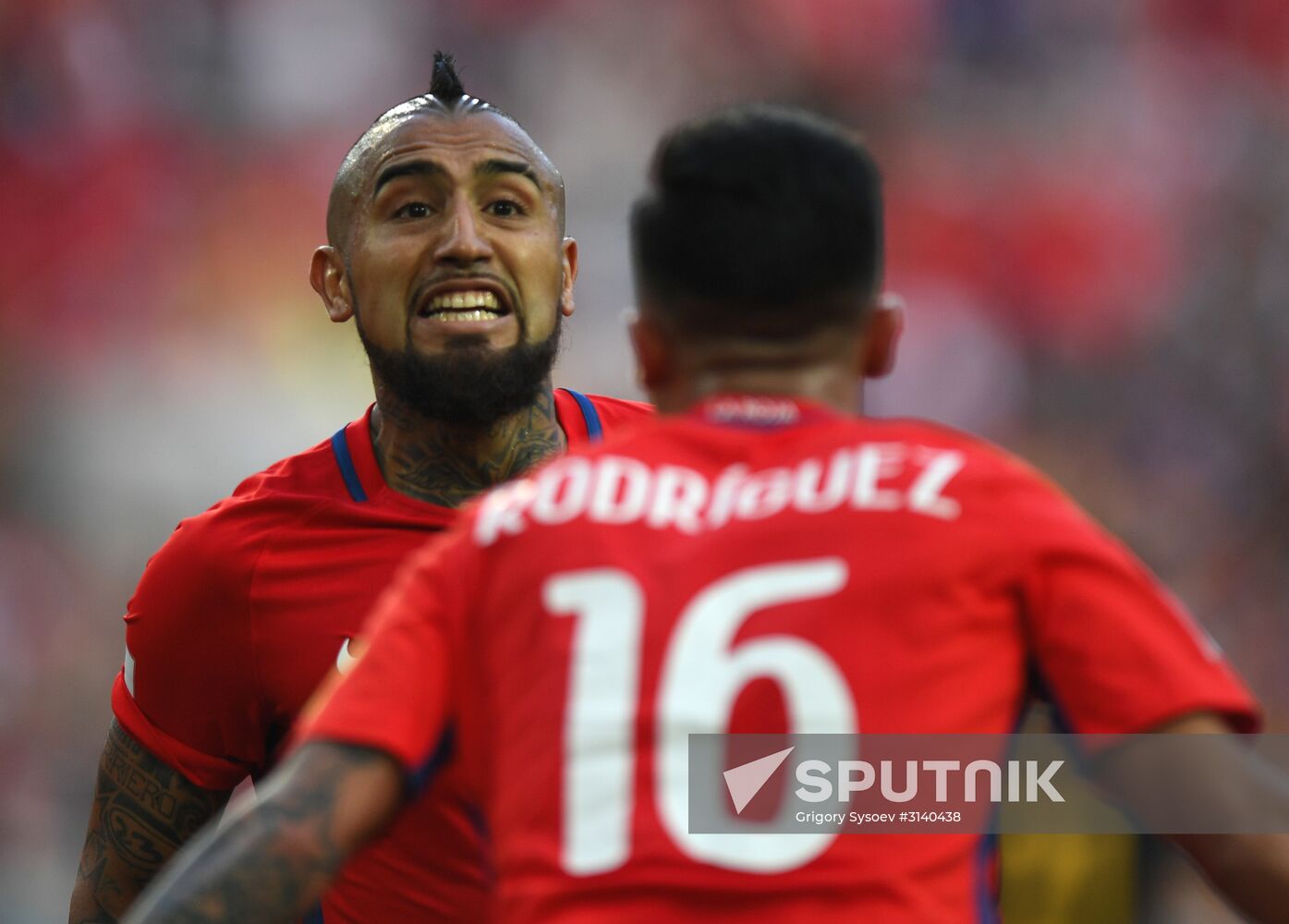Football. 2017 FIFA Confederations Cup. Chile vs. Australia