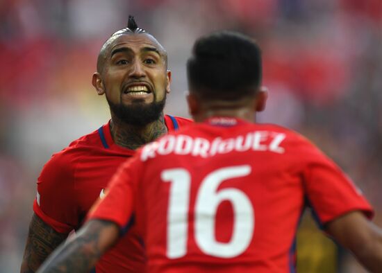 Football. 2017 FIFA Confederations Cup. Chile vs. Australia