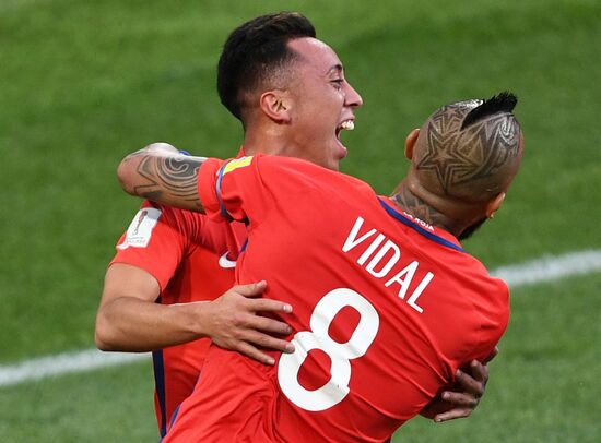 Football. 2017 FIFA Confederations Cup. Chile vs. Australia