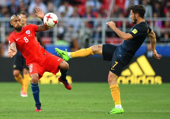 Football. 2017 FIFA Confederations Cup. Chile vs. Australia