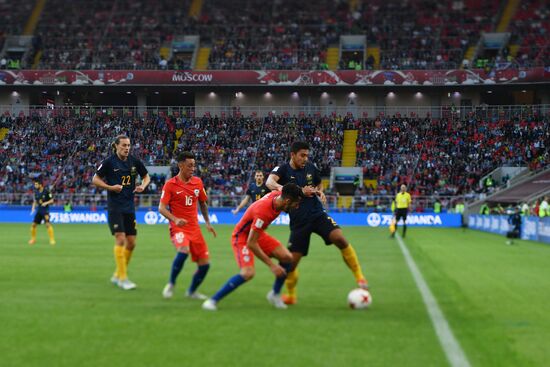 Football. 2017 FIFA Confederations Cup. Chile vs. Australia
