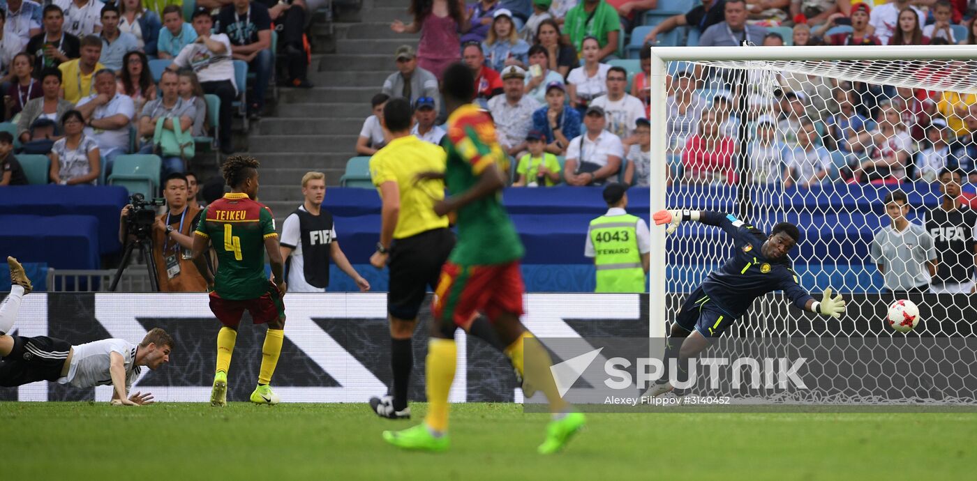 Football. 2017 FIFA Confederations Cup. Germany vs. Cameroon