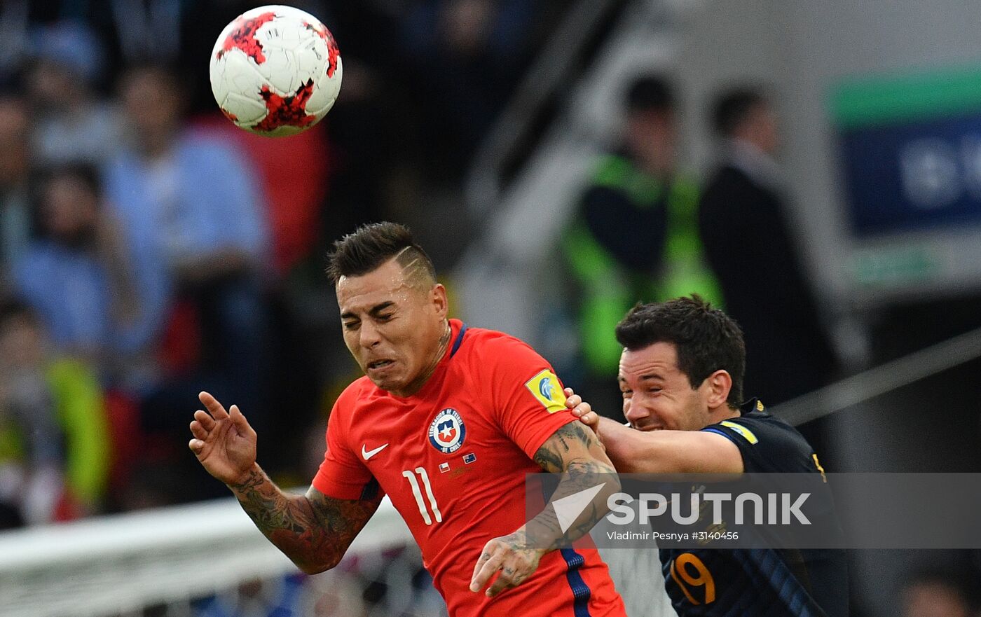 Football. 2017 FIFA Confederations Cup. Chile vs. Australia
