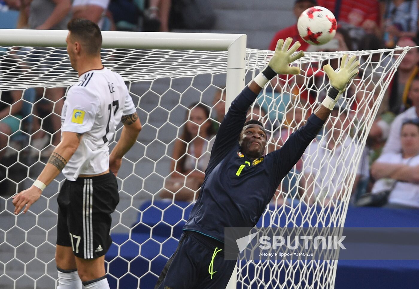 Football. 2017 FIFA Confederations Cup. Germany vs. Cameroon