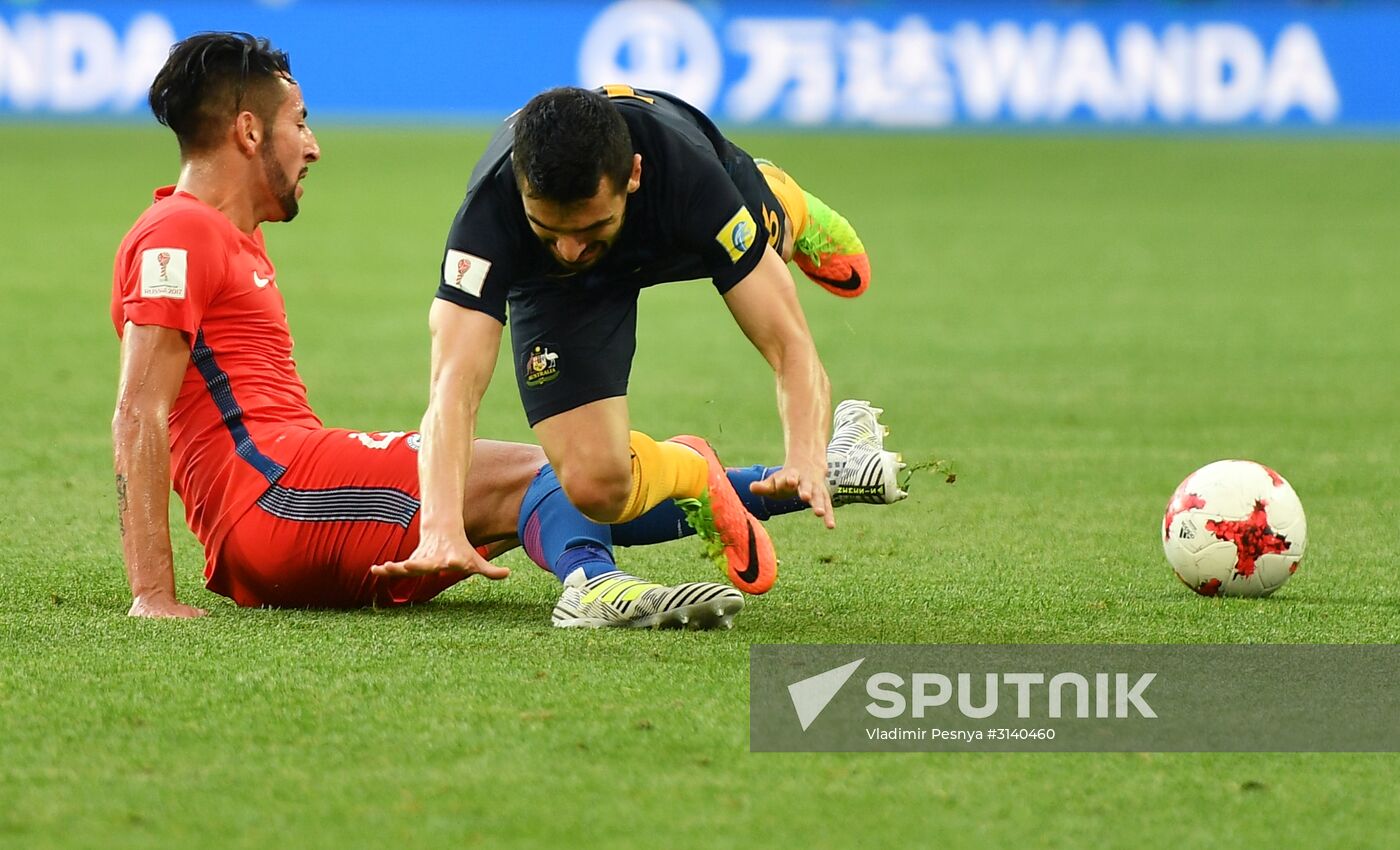 Football. 2017 FIFA Confederations Cup. Chile vs. Australia
