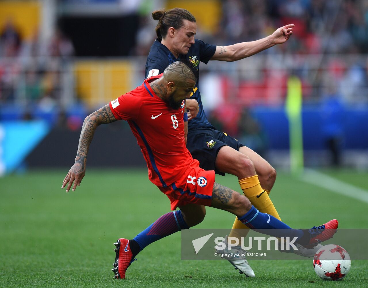 Football. 2017 FIFA Confederations Cup. Chile vs. Australia