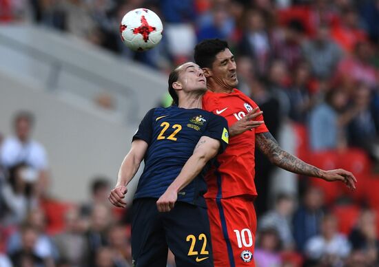 Football. 2017 FIFA Confederations Cup. Chile vs. Australia