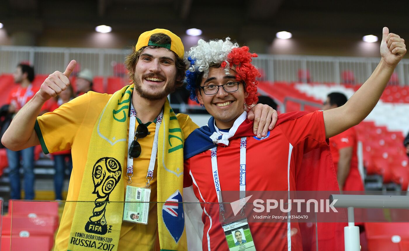 Football. 2017 FIFA Confederations Cup. Chile vs. Australia