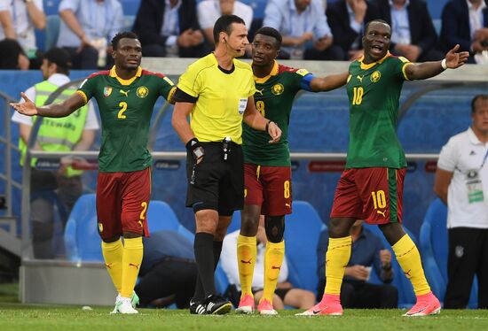 Football. 2017 FIFA Confederations Cup. Germany vs. Cameroon