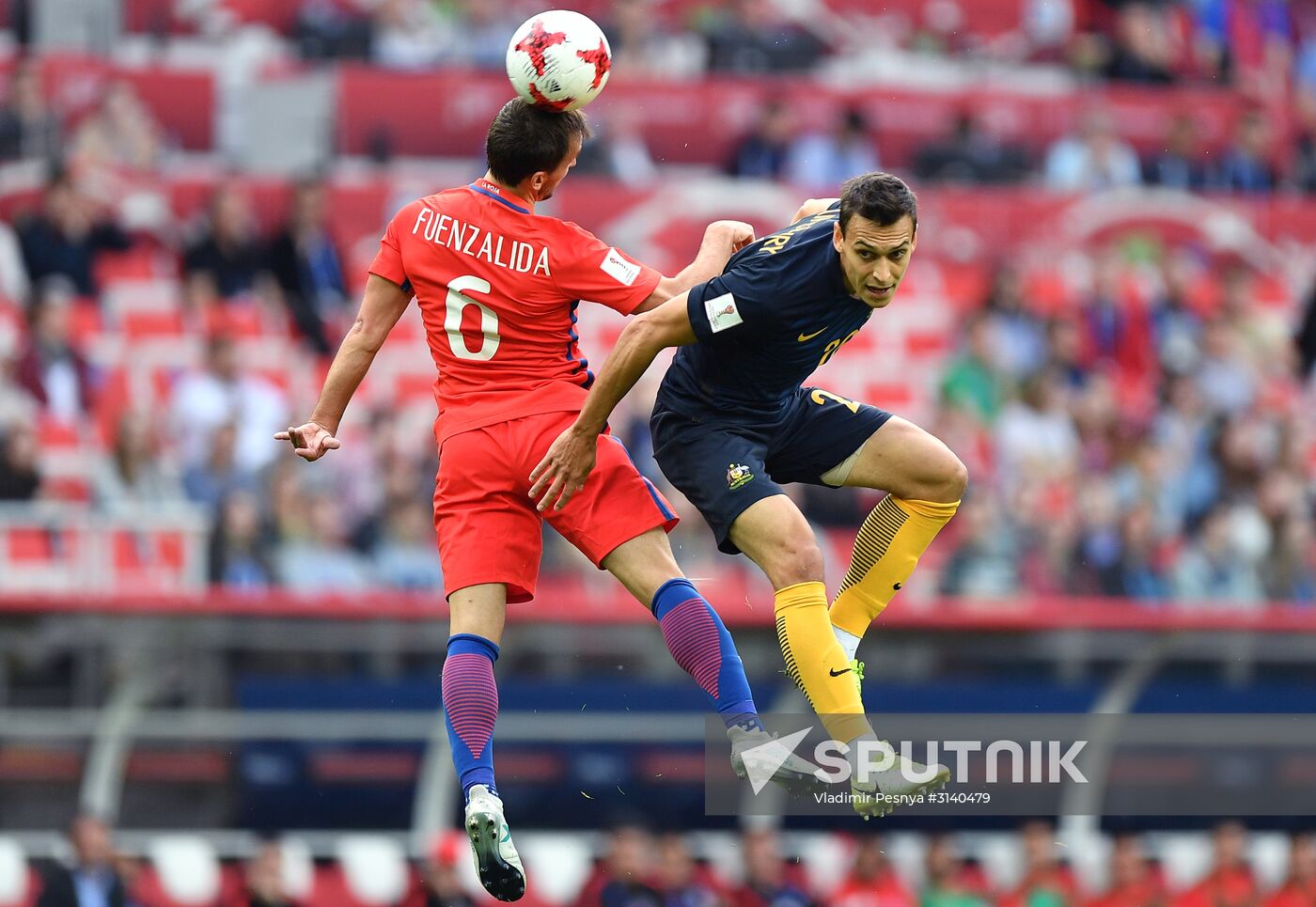 Football. 2017 FIFA Confederations Cup. Chile vs. Australia