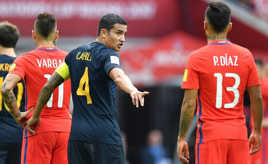 Football. 2017 FIFA Confederations Cup. Chile vs. Australia