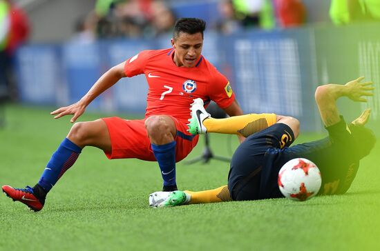 Football. 2017 FIFA Confederations Cup. Chile vs. Australia