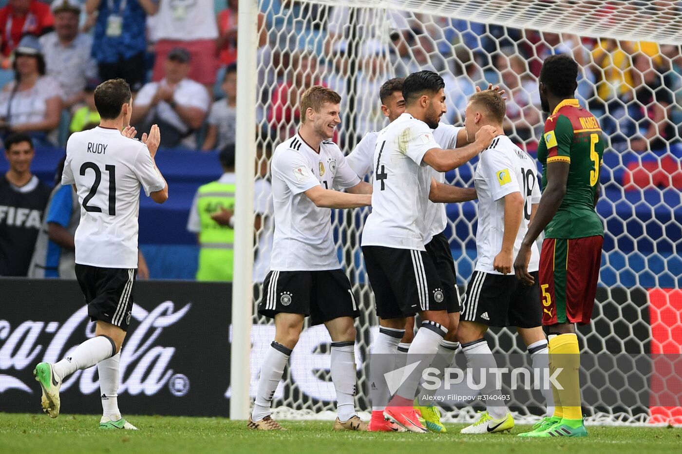 Football. 2017 FIFA Confederations Cup. Germany vs. Cameroon