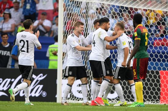 Football. 2017 FIFA Confederations Cup. Germany vs. Cameroon