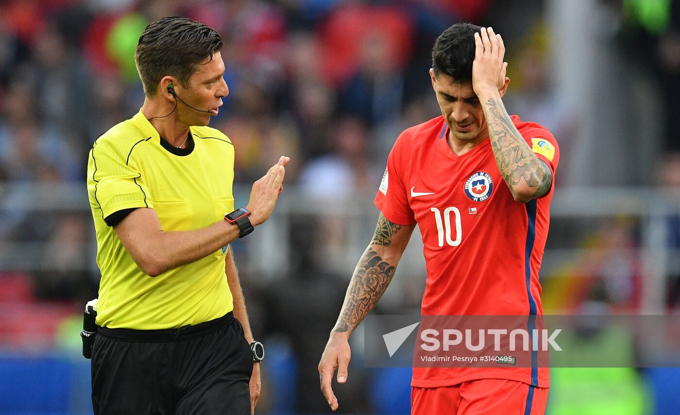 Football. 2017 FIFA Confederations Cup. Chile vs. Australia