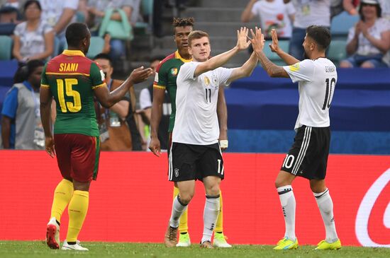 Football. 2017 FIFA Confederations Cup. Germany vs. Cameroon