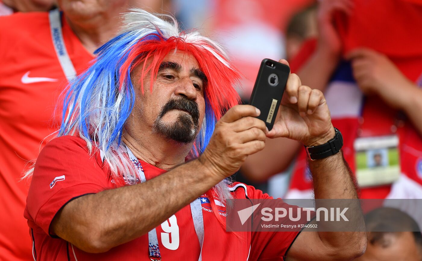Football. 2017 FIFA Confederations Cup. Chile vs. Australia