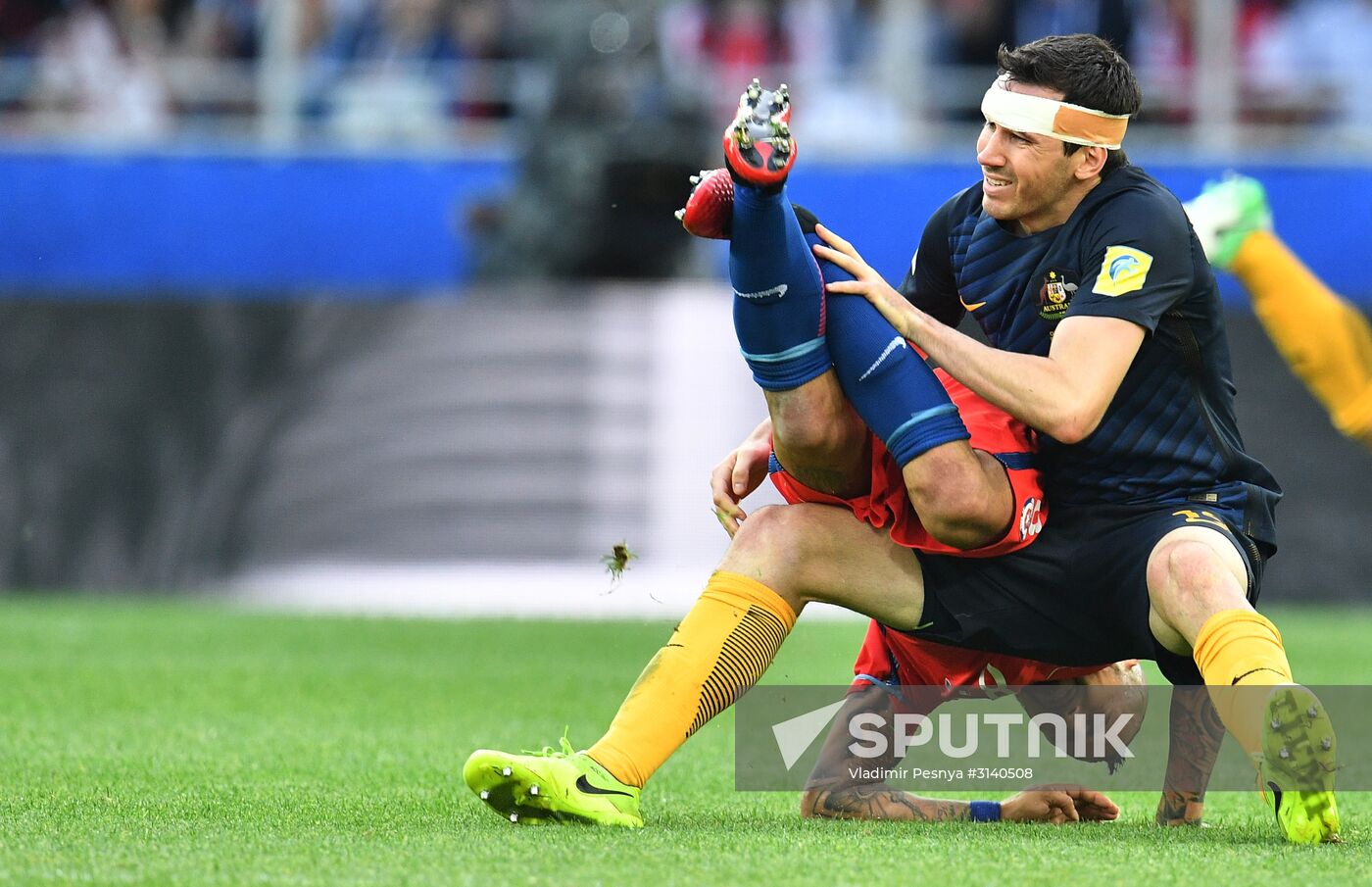 Football. 2017 FIFA Confederations Cup. Chile vs. Australia