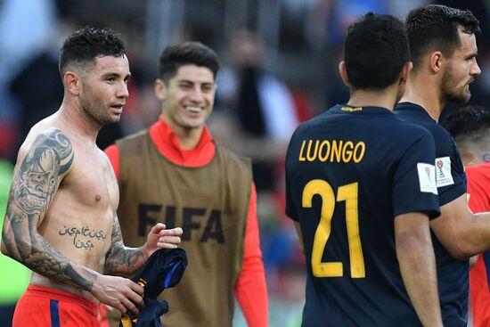 Football. 2017 FIFA Confederations Cup. Chile vs. Australia