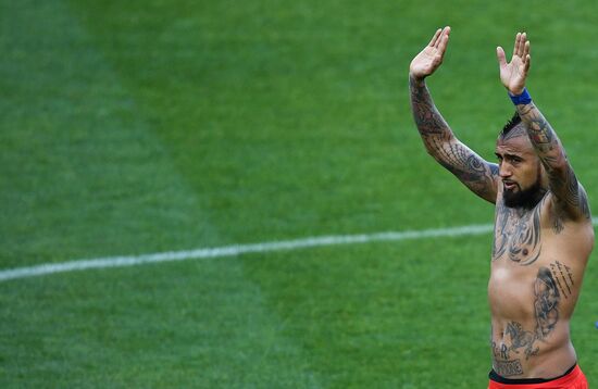 Football. 2017 FIFA Confederations Cup. Chile vs. Australia