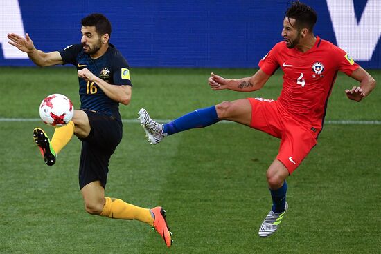 Football. 2017 FIFA Confederations Cup. Chile vs. Australia