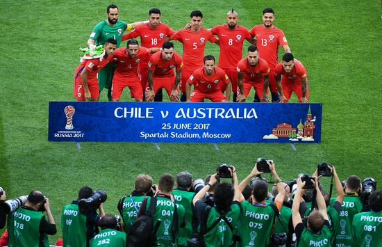 Football. 2017 FIFA Confederations Cup. Chile vs. Australia