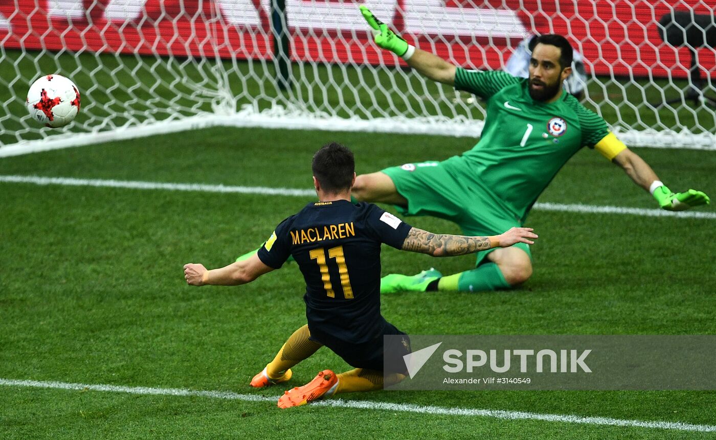 Football. 2017 FIFA Confederations Cup. Chile vs. Australia