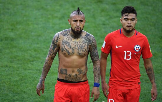 Football. 2017 FIFA Confederations Cup. Chile vs. Australia