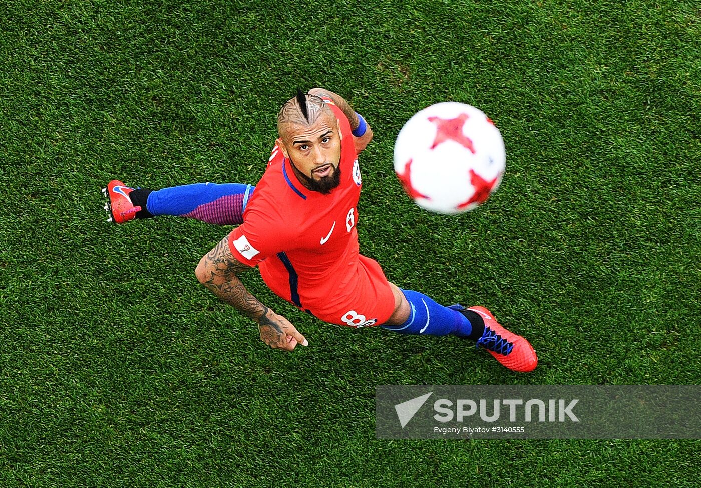 Football. 2017 FIFA Confederations Cup. Chile vs. Australia