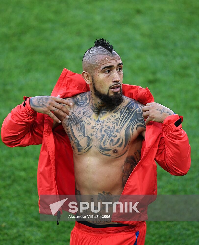 Football. 2017 FIFA Confederations Cup. Chile vs. Australia