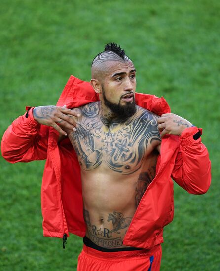 Football. 2017 FIFA Confederations Cup. Chile vs. Australia