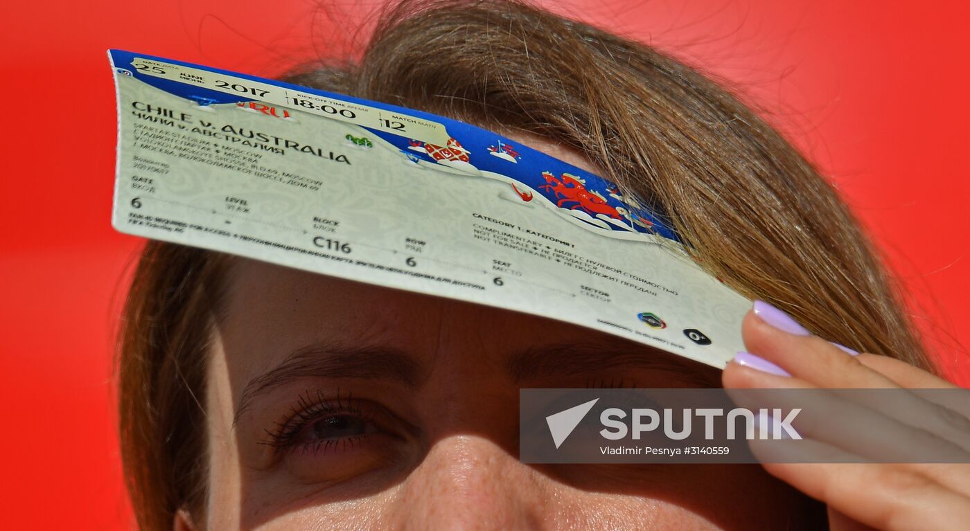 Football. 2017 FIFA Confederations Cup. Chile vs. Australia