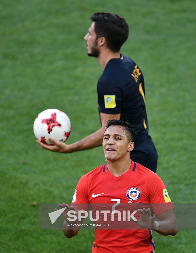 Football. 2017 FIFA Confederations Cup. Chile vs. Australia
