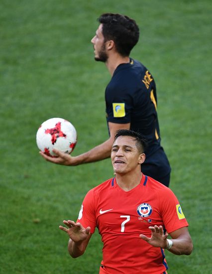 Football. 2017 FIFA Confederations Cup. Chile vs. Australia