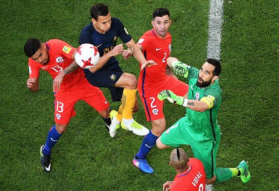 Football. 2017 FIFA Confederations Cup. Chile vs. Australia