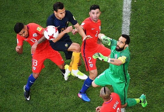 Football. 2017 FIFA Confederations Cup. Chile vs. Australia