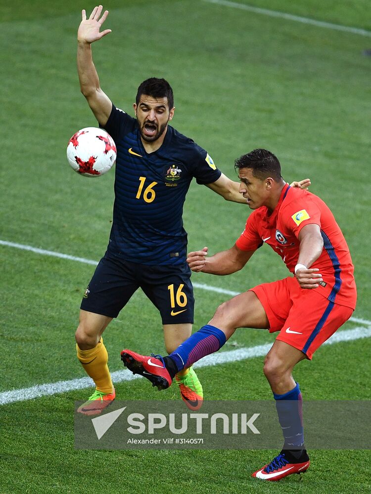 Football. 2017 FIFA Confederations Cup. Chile vs. Australia