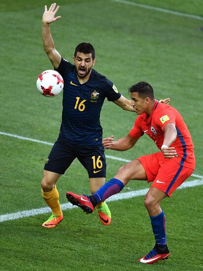 Football. 2017 FIFA Confederations Cup. Chile vs. Australia